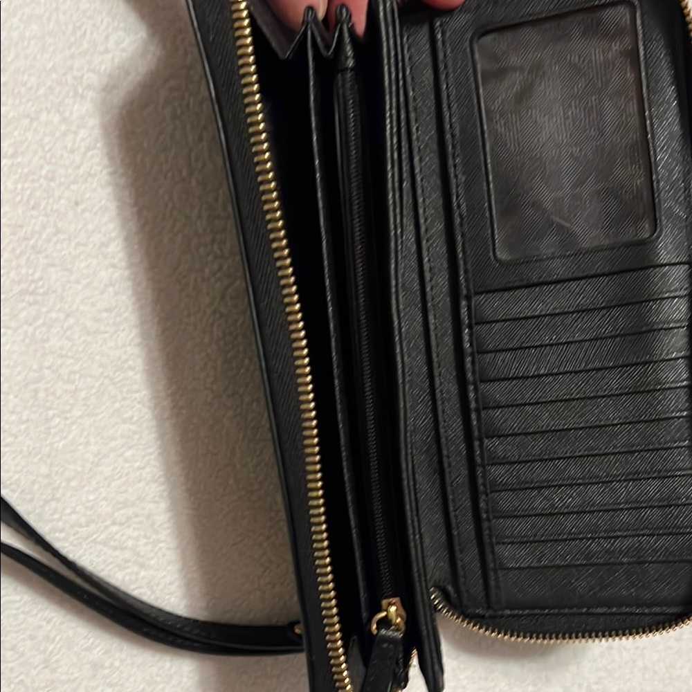 Michael Kors Black Wristlet with Gold Accents - Picture 3 of 6